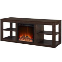 By Home Design Electric Fireplace  Media/TV Stand  up to 65"  Espresso - B078QFB7GH